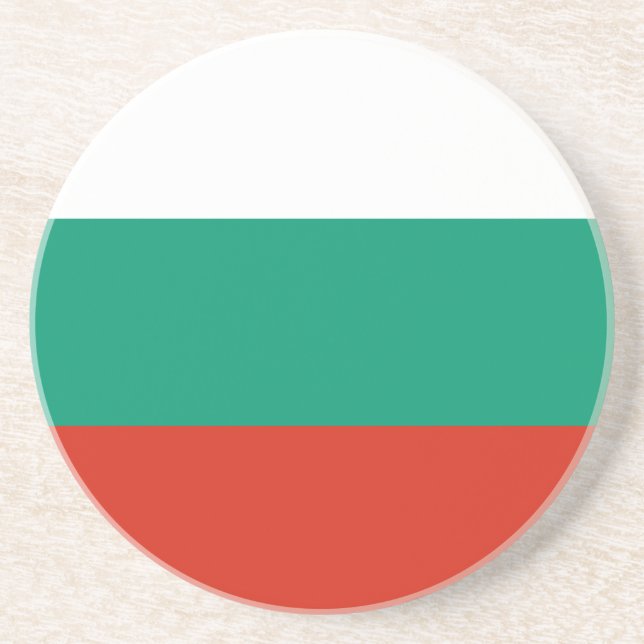 Patriotic Bulgarian Flag Coaster (Front)