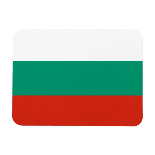 Patriotic Bulgarian Flag Magnet (Horizontal)