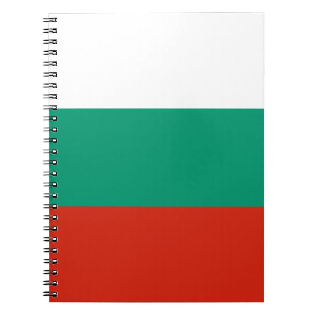 Patriotic Bulgarian Flag Notebook (Front)