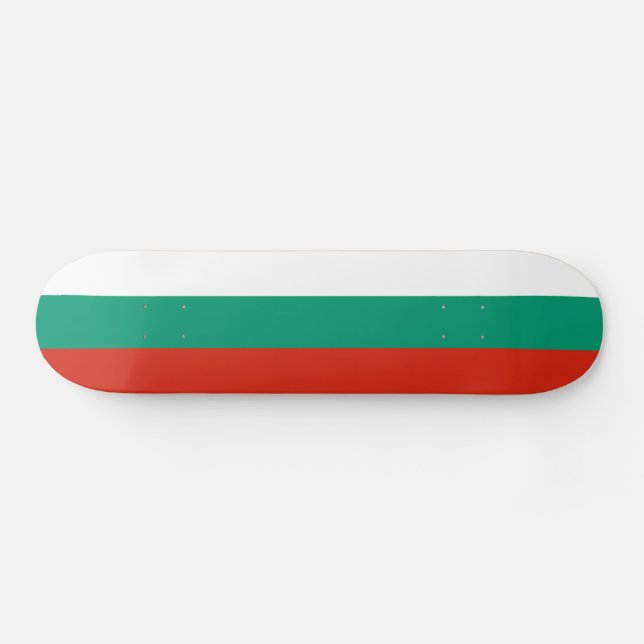 Patriotic Bulgarian Flag Skateboard (Horz)