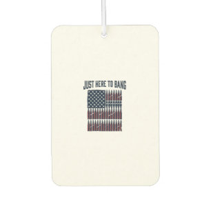 Patriotic Bullet Flag Funny Vintage Graphic T-Shir Car Air Freshener