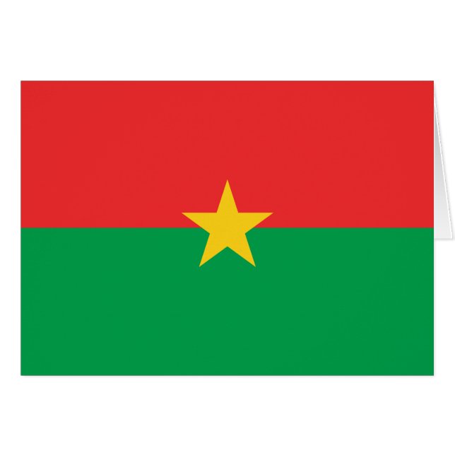 Patriotic Burkina Faso Flag (Front Horizontal)