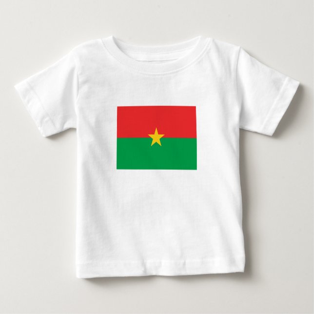 Patriotic Burkina Faso Flag Baby T-Shirt (Front)