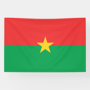 Patriotic Burkina Faso Flag Banner