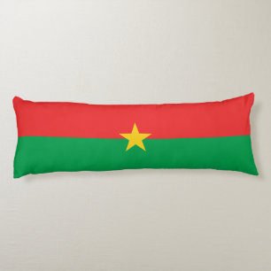 Patriotic Burkina Faso Flag Body Cushion