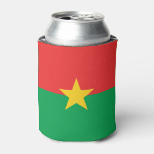 Patriotic Burkina Faso Flag Can Cooler