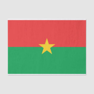 Patriotic Burkina Faso Flag Tissue Paper