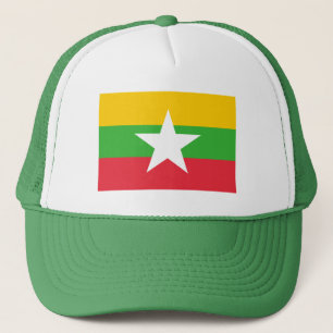 Patriotic Burma Flag Trucker Hat
