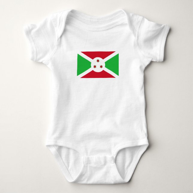 Patriotic Burundi Flag Baby Bodysuit (Front)