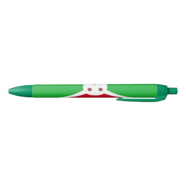 Patriotic Burundi Flag Blue Ink Pen (Bottom)