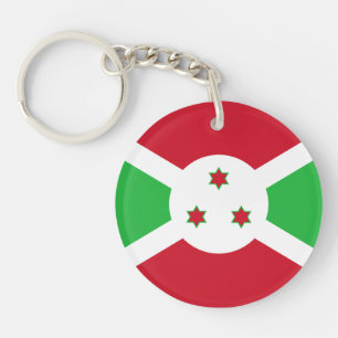 Patriotic Burundi Flag Key Ring