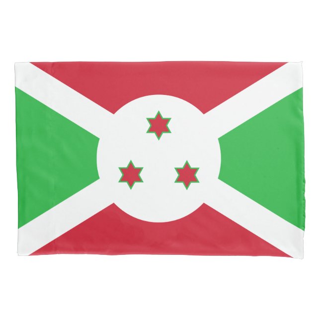 Patriotic Burundi Flag Pillowcase (Front)