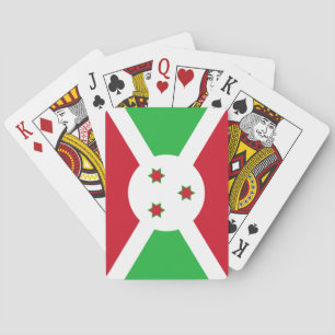 Patriotic Burundi Flag Playing Cards