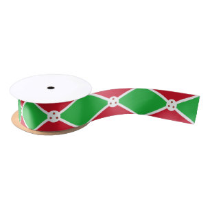 Patriotic Burundi Flag Satin Ribbon