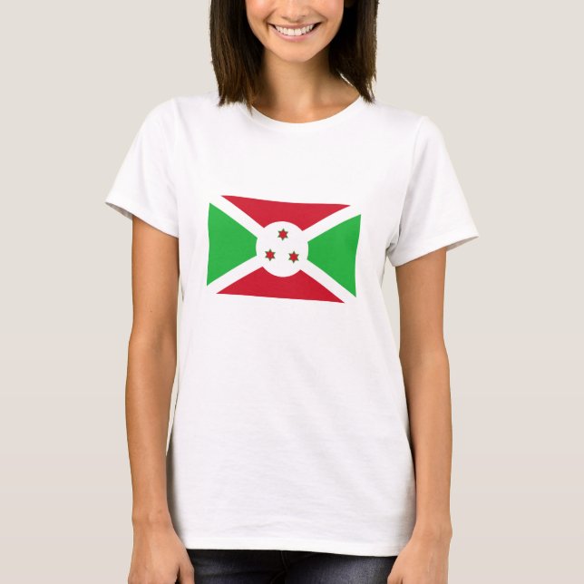 Patriotic Burundi Flag T-Shirt (Front)