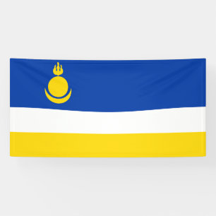 Patriotic Buryatia Flag Banner