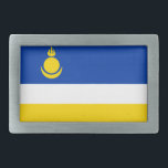 Patriotic Buryatia Flag Belt Buckle<br><div class="desc">Patriotic flag of Buryatia.</div>