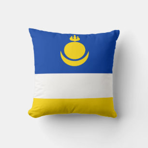 Patriotic Buryatia Flag Cushion