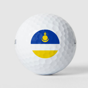 Patriotic Buryatia Flag Golf Balls