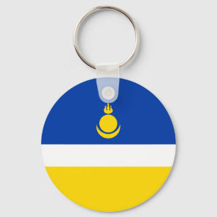 Patriotic Buryatia Flag Key Ring