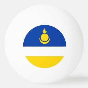 Patriotic Buryatia Flag Ping Pong Ball