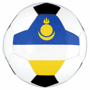 Patriotic Buryatia Flag Soccer Ball