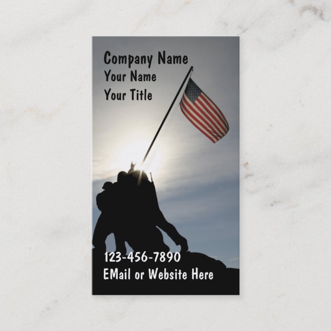 Patriotic Business Cards (Front)