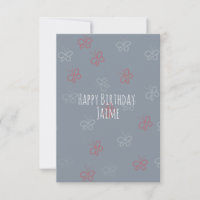 Patriotic Butterflies Birthday Party Grey