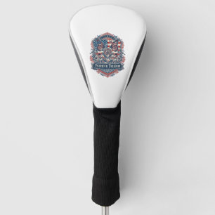 Patriotic Butterfly Garden Vector Graphic Tee_1 Golf Head Cover