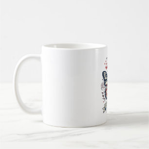 Patriotic Butterfly Happy 4th of July Shirt Design Coffee Mug