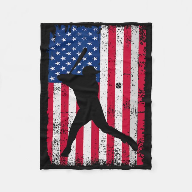 Patriotic Bysebyll 4th Of July Men Usa American Fl Fleece Blanket (Front)