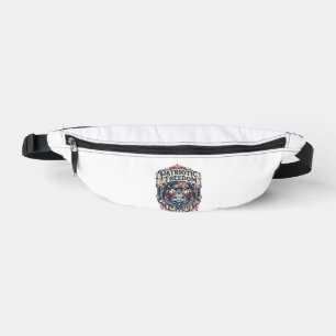Patriotic Cabin Weekend Vector Graphic Tee_1 Bum Bags