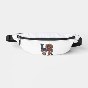 Patriotic Cactus Vintage Engraving Shirt Design_1 Bum Bags