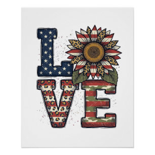 Patriotic Cactus Vintage Engraving Shirt Design_1 Poster