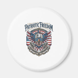 Patriotic Cajun Pride Vector Graphic Tee_1 Magnet