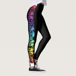 Patriotic California Republic State Flag Leggings