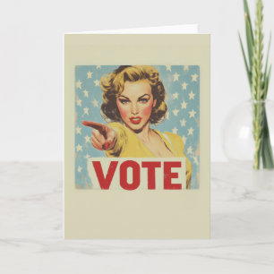 Patriotic Call to Action: Vote! Invitation