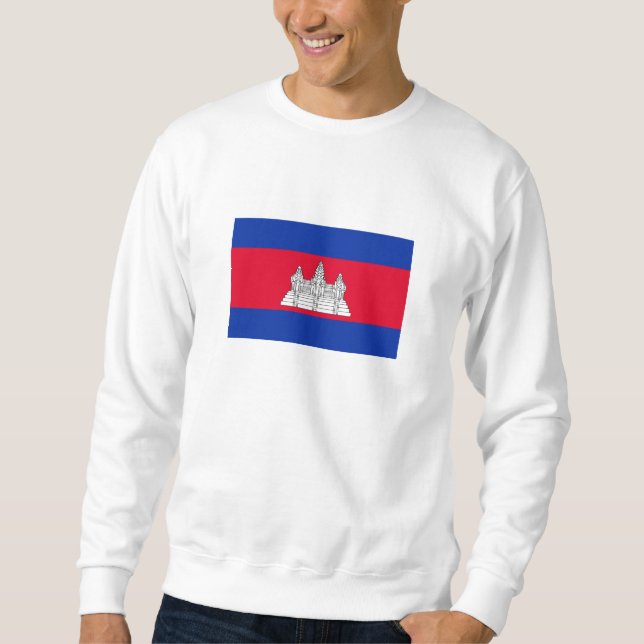 Patriotic Cambodia Flag Sweatshirt (Front)