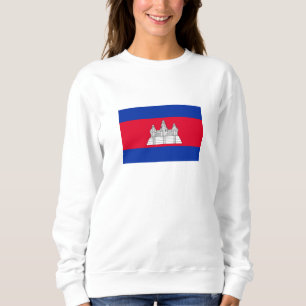 Patriotic Cambodia Flag Sweatshirt