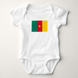 Patriotic Cameroon Flag Baby Bodysuit