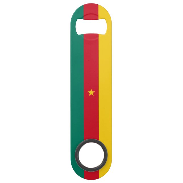 Patriotic Cameroon Flag Bar Key (Front)