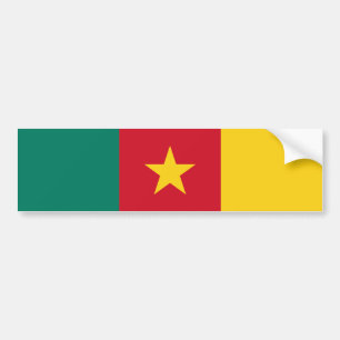 Patriotic Cameroon Flag Bumper Sticker
