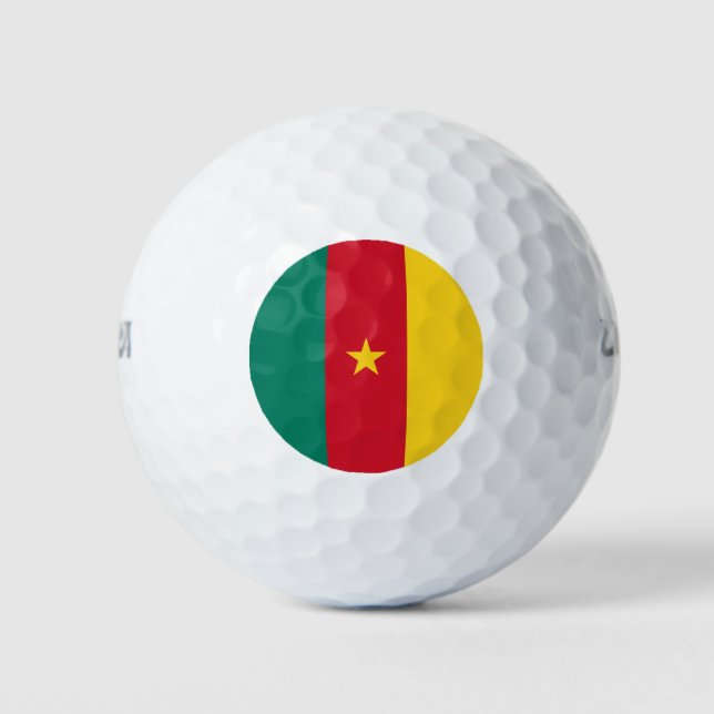 Patriotic Cameroon Flag Golf Balls (Front)