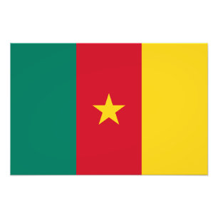 Patriotic Cameroon Flag Photo Print