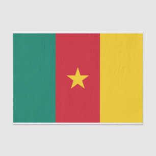 Patriotic Cameroon Flag Tissue Paper