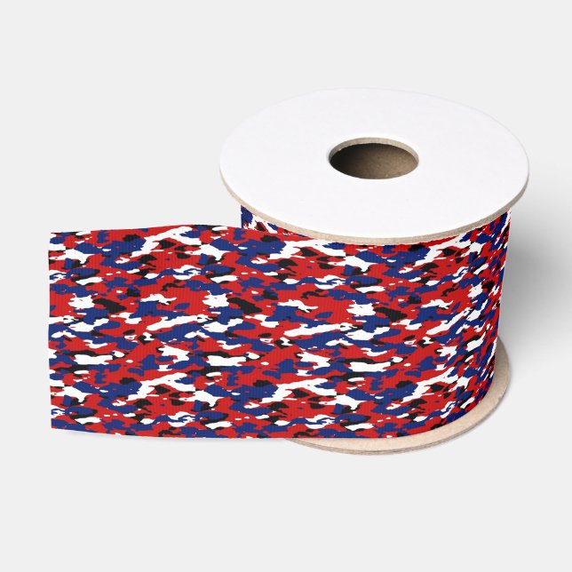 Patriotic camo grosgrain ribbon (Spool)