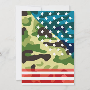 Patriotic camouflage pattern