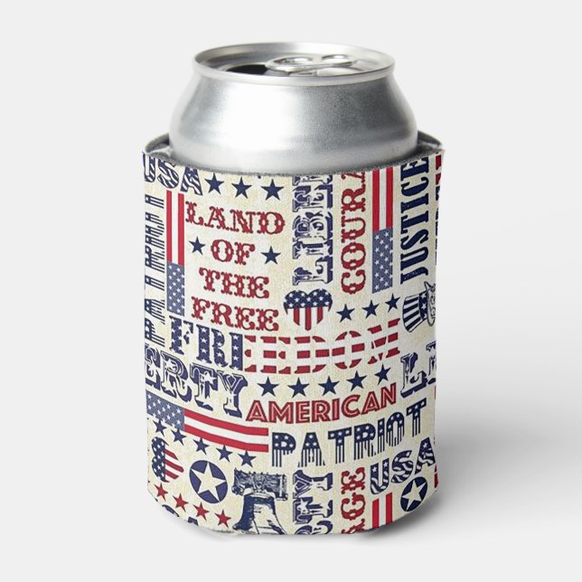 Patriotic Can Cooler (Can Front)