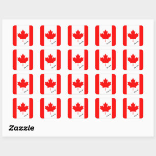 Patriotic Canada & Canadian flag, holiday / sports Square Sticker