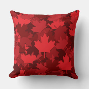 Patriotic Canada Flag Maple Leaf Pattern Cushion